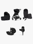 Silver Cross Dune 2 Pushchair, Carrycot & Accessories with Maxi-Cosi Pebble 360 Pro Baby Car Seat and FamilyFix 360 Pro Base Bundle, Space/Black