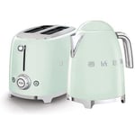 SMEG EEJB113 - KETTLE  & 2 SLICE TOASTER - PASTELGREEN