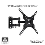 TV Wall Bracket Mount Tilt & Swivel for 32 37 40 42 43 50 55 Inch Monitor LCD