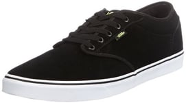 Vans Men's Atwood Low-Top Sneakers, Black Neon Yellow, 8 UK