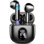 Wireless Earbuds, Bluetooth 5.3 Headphones 2024 Wireless Headphones in Ear with ENC Mic, Bluetooth Earphones Noise Cancelling Ear buds with 50H Hifi Stereo, IP7 Waterproof Headset, USB-C, LED Display