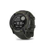 Garmin Instinct 2X SOLAR, Large Rugged GPS Smartwatch, Built-in Sports Apps and Health Monitoring, Solar Charging and Ultratough Design Features, Moss