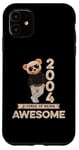 Coque pour iPhone 11 21ème anniversaire homme femme 2004 original Awesome ours en peluche