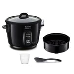 TEFAL Cuiseur a riz, Cuve antiadhésive, Capacité 900 g de riz, Cuiseur vapeur...