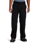 Dickies Men's Flex Double Knee Work Pant Loose Straight Fit Big, Black V1, 48W x 30L