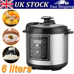 10 in 1 Electric Digital Pressure Cooker 1050W Large Family 6L Non-Stick