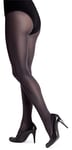 LORES Satin Womens Tights 100 Denier Thick Shiny Look Plain Sheen Opaque Full Stockings Pressure-Free Pantyhose Lucido, Antracite L