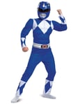 Blue Ranger Muscle Power Rangers Mighty Morphin Superhero Child Boys Costume M