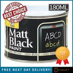 MATT BLACK PAINT BOARD SCHOOL CHALK WOOD METAL CONCRETE 151 COATINGS 180ML NEW