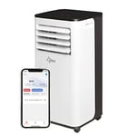 SUNTEC Climatiseur Mobile MultiFreeze 2.0 Eco R290 APP - Mobile et Silencieux avec Smart App – Déshumidificateur pour pièces jusqu'à 25 m² - Refroidissement/Chauffage Mobile à la Maison - 7.000 BTU