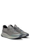 BOSS Mens TTNM EVO Slon TTNM EVO Trainers with Knitted Uppers Size 8 Dark Grey