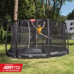 BERG Trampoline Champion InGround 330 Sort med sikkerhetsnett Deluxe