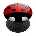 Coccinelle mignonne coccinelle drôle coccinelle cool belle PopSockets PopGrip - Support et Grip pour Smartphone/Tablette avec un Top Interchangeable