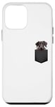 iPhone 12 mini Funny Scottish Deerhound Puppy Dog In Pocket Cute Pet Lover Case