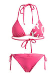 Roxy Femme SD Be Cl Tiki Tri Reg TS Set Ensemble De Bikini, Shocking Pink, S EU