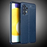 samsung Samsung Galaxy A53 5G Leather Texture Case Navy