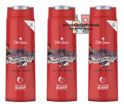 3 x Old Spice NIGHTPANTHER Shower Gel + Shampoo For Men 400ml