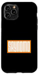 Coque pour iPhone 11 Pro Orange SAYNOMO (Say No More) Orange Color Graphic