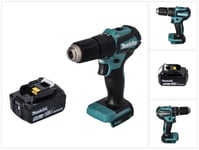 Akkukäyttöinen iskuporakone Makita DHP 483 T1 18 V 40 Nm + 1 x akku 5,0 Ah - ilman laturia