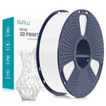 SUNLU PETG Filament 1,75 mm, Filament Pour Imprimante 3D PETG, Robustesse Améliorée et Haute Résistance aux Chocs, Compatible Avec la Plupart des Imprimantes 3D FDM, Bobine de 1 kg, Blanc