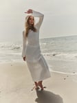 Cami Crochet Knit Maxi Dress - White