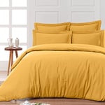 Sensei La Maison du Coton Housse de Couette Percale Safran/240x220