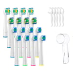 16-pack set kompatibla med Oral-B tandborsthuvuden tandborste White 16-Pack set (inkl tandborsthuvuden)