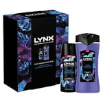 LYNX Fine Fragrance Collection Blue Lavender Duo Deodorant Gift Set Body Wash & Body Spray perfect gifts for him 2 piece