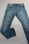 JEANS G-STAR HOMME 3301 SLIM  (olto pure superstretch - light aged) SIZE W36 L34