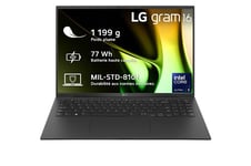 PC Portable LG Gram 16Z90S 16" Intel® Core™ Ultra 5 16 Go RAM 512 Go SSD Noir