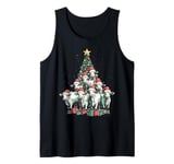 Cows Christmas Tree Funny Farmer Farm Animals Lovers Xmas Tank Top