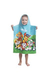 JERRY FABRICS Childrens Paw Patrol Hooded Poncho Bath Towel, Cotton, Multicolour, Size 50x115 cm