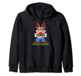 Mr. Potato Head Christmas Santa's Little Helper Headband Zip Hoodie