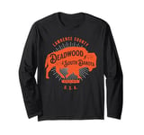 Deadwood South Dakota USA Bison Design Souvenir Long Sleeve T-Shirt