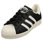 adidas Superstar 82 Mens Black White Classic Trainers - 10.5 UK