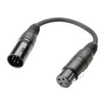 Adam Hall DMX Adapter Hane 5-pin till Hona 3-pin