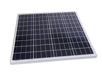 Perel Panneau solaire polycristallin pour camping-cars et caravanes, haute efficacité même à faible intensité lumineuse, résistant aux intempéries et facile à installer, 60W