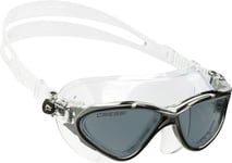 Cressi Planet Goggles, Transparent/Noir Argenté/Lentilles fumés, Taille unique