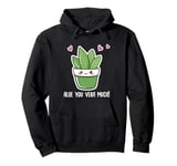 Aloe vera plant love - Aloe you vera much Pullover Hoodie