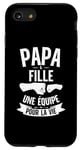 Coque pour iPhone SE (2020) / 7 / 8 Papa Et Fille Une Équipe Pour La Vie Idée Fête Des Pères