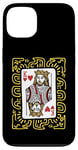 iPhone 13 King Of Hearts Doodle - Vintage Graphic Card Game Lover Case