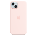 iPhone 15 Plus Silicone Case with MagSafe — Light Pink