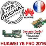 Huawei Y6 PRO 2016 PORT de Charge ORIGINAL Micro USB Nappe Prise Câble Chargeur