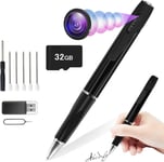 Caméra Stylo Espion Mini Caméra Cachée Avec Carte Sd 32Gb Caméra Mirco Pour L'Apprentissage À La Maison Et En Classe