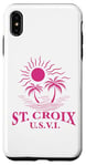 Coque pour iPhone XS Max Souvenirs de Saint-Croix usvi Îles Vierges américaines Rappel de vacances