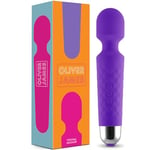 Vibrator by Oliver James - Powerful Wand Massager for Women - Water-Resistant Dildos, Wireless, 20 Vibration Modes & 8 Speeds - Adult Sex Toys for Men and Women, Anal Dildo, Vibrators (Purple)