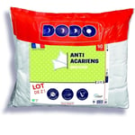 Lot de 2 oreillers anti-acariens 50x70 cm - 100% Polyester Dodo