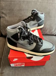 Nike Dunk Hi Retro Premium Smoke Trainers UK 7.5 & Mic Medal Grey/Black - New!