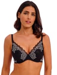 Wacoal Lace Perfection Bra Plunge Lightly Padded Luxury Lace Bras 135003 Black