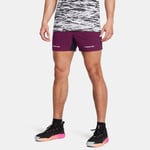 Short de training Project Rock Ultimate 13 cm pour homme Mauve Gemini / Blanc S